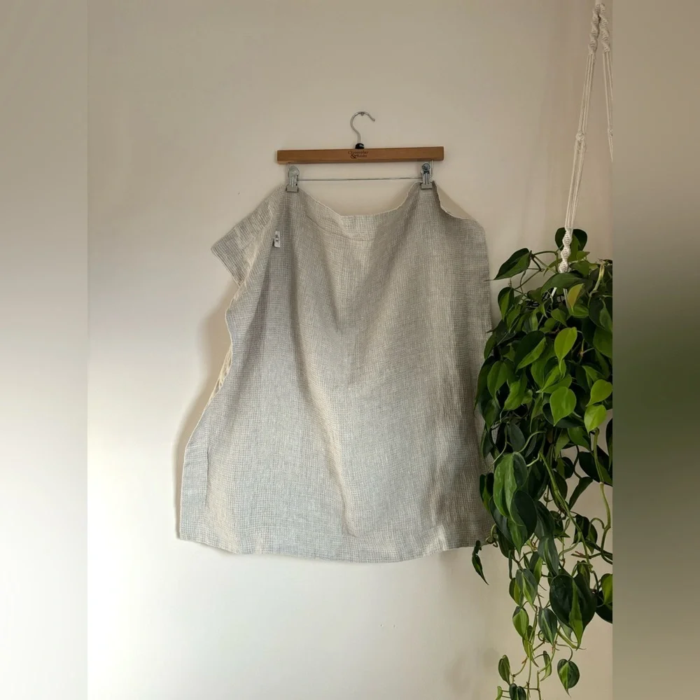 Pottery Barn flax waffle shams in the color “ecru”- linen & cotton blend - Picture 8 of 15